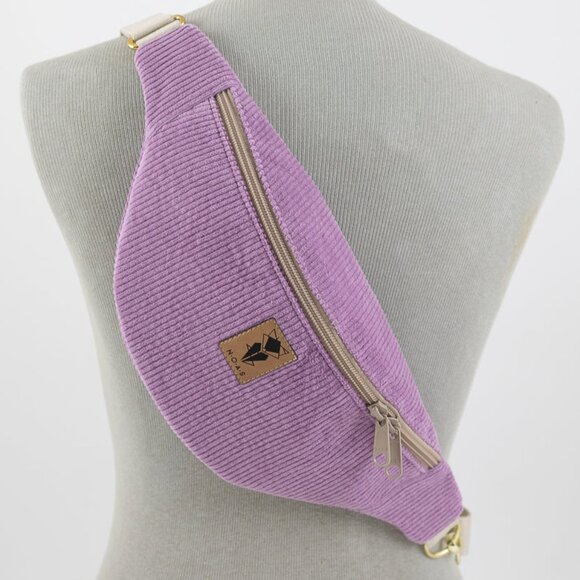 N.O.A.S Handmade Lilac Hip Crossbody Bag Fanny Pack Medium - Picture 2 of 8